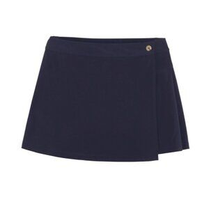 Puma Resort Wrap Deep Navy Skort Skirt Golf Active Women Stretch Woven Large